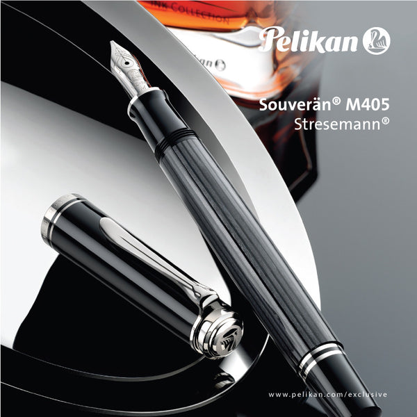 Pelikan Souverän M405 Stresemann Füllhalter – Kolbenfüller Mit 14k Goldfeder (F), Im Geschenketui