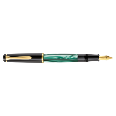 CLASSIC M200 GREEN-MARBLED FOUNTAIN PEN F