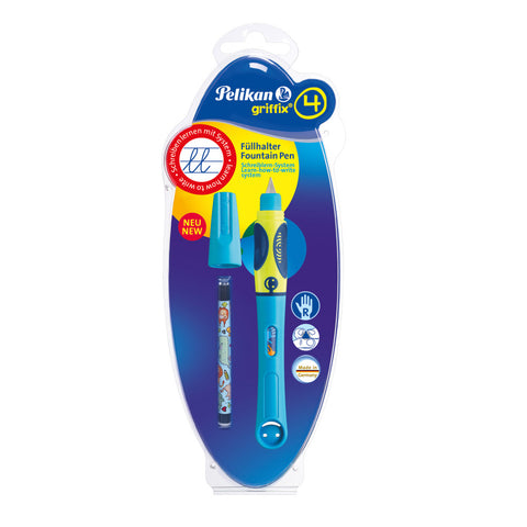 LEARNWRITER FOUNTAIN PEN GRIFFIX® P2NBR NEON FRESH BLUE RIGHT