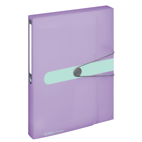 DOCUMENT BOX PASTELS PP A4 LILAC TRANSP. TO GO