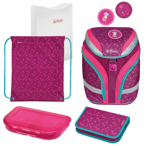 SCHOOL BACKPACK SOFTFLEX PLUS UNICORN STARS