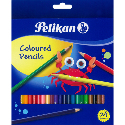 COLOURED PENCILS 24 COLOURS