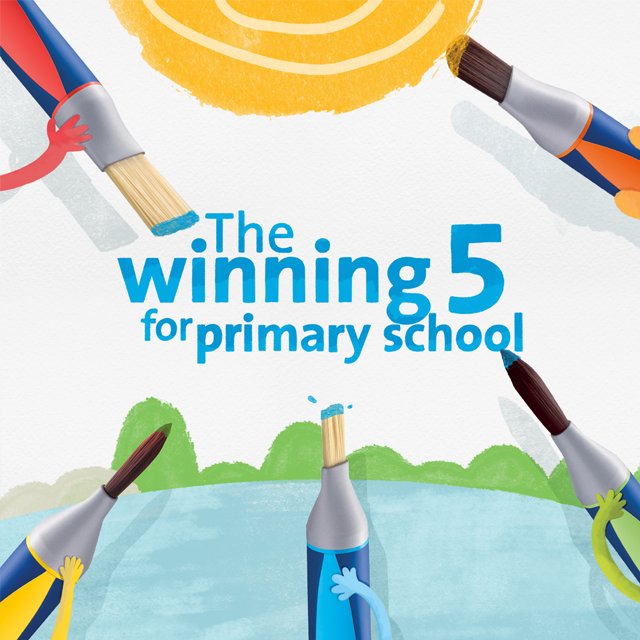 GRIFFIX® BRUSHES - THE WINNING 5 FOR PRIMARY SCHOOL