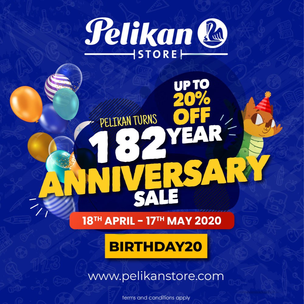 PELIKAN TURNS 182ND YEARS OLD ANNIVERSARY SALE!