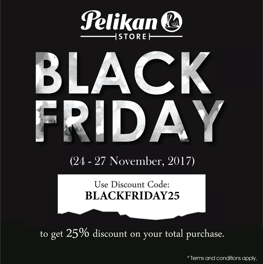 BLACK FRIDAY SALE 24 - 27 NOVEMBER 2017