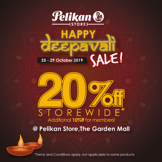 HAPPY DEEPAVALI SALE 25 - 29 OCTOBER 2019 | 20% OFF SITEWIDE