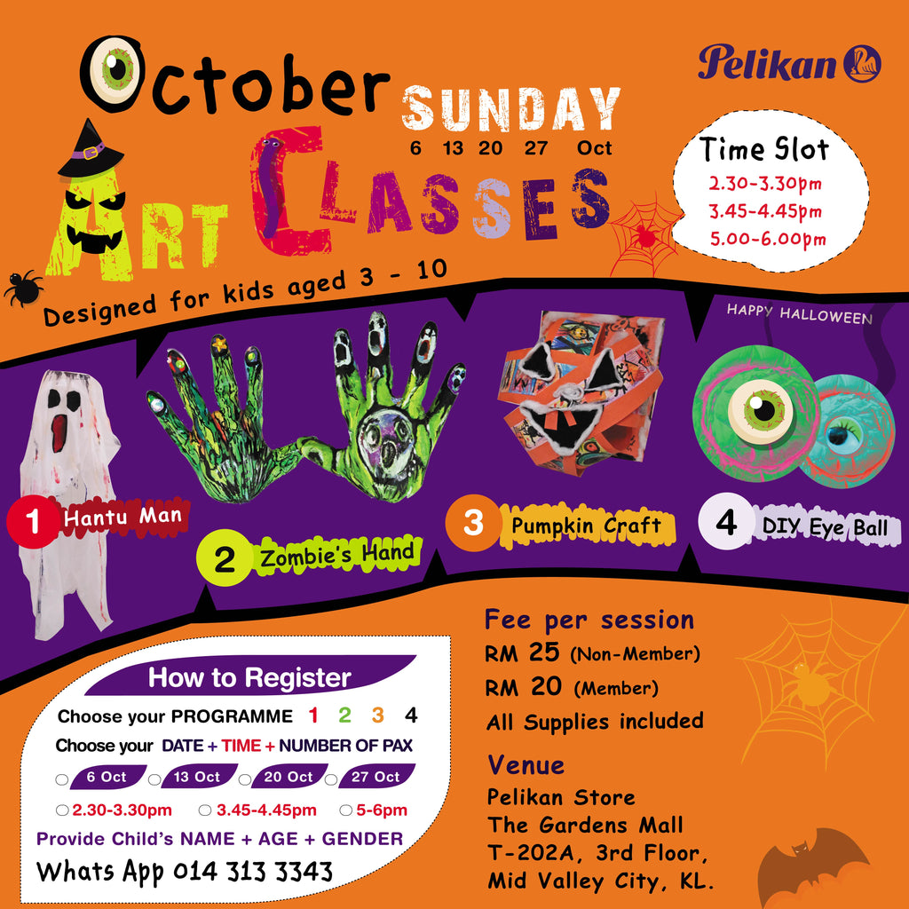 HALLOWEEN OCTOBER ART CLASSES