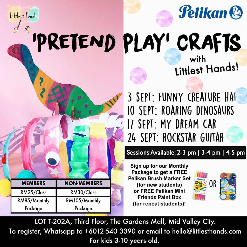 PRETEND PLAY CRAFTS SEPTEMBER ART CLASSES