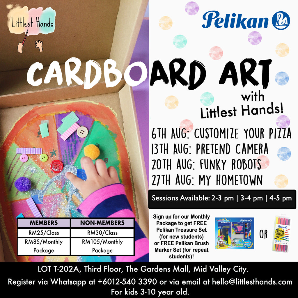 CARDBOARD ART AUGUST CLASSES