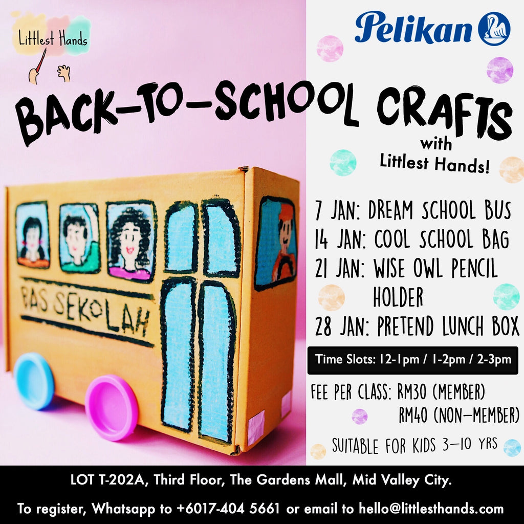 BACK TO SCHOOL CRAFTS JANUARY ART CLASSES