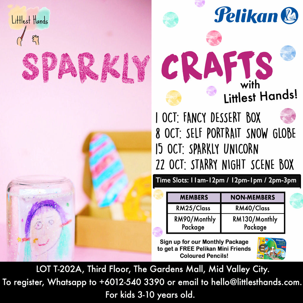 SPARKLY CRAFTS OCTOBER ART CLASSES