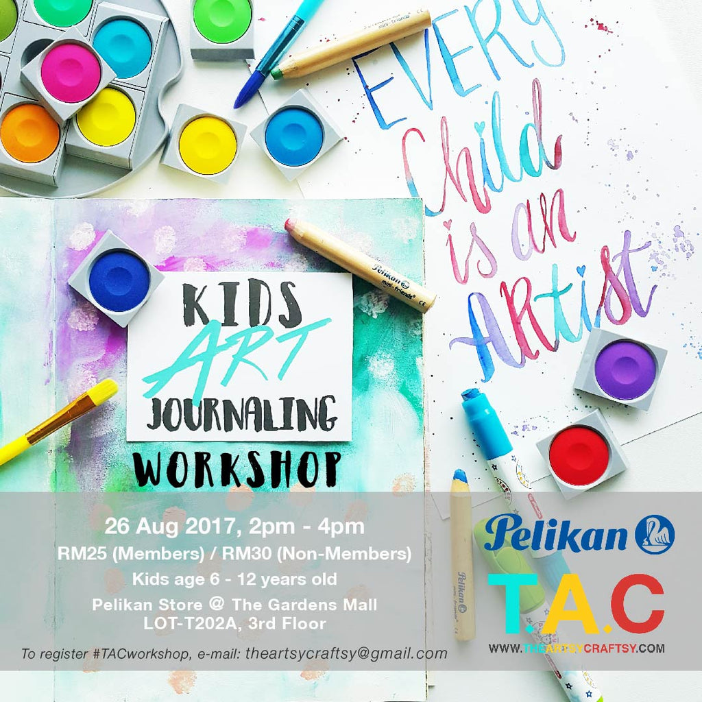 KIDS ART JOURNALING WORKSHOP WITH THE ARTSY CRAFTSY