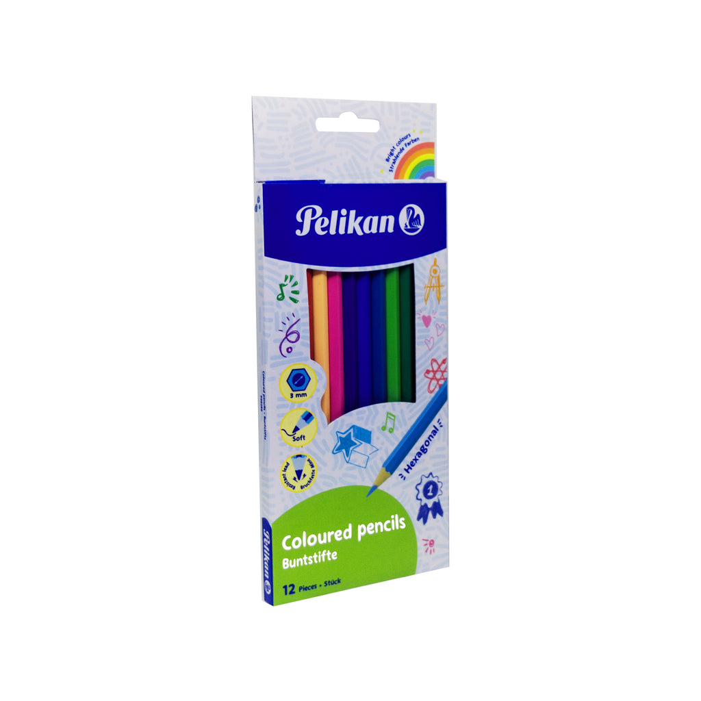 COLOURED PENCILS 12 COLOURS