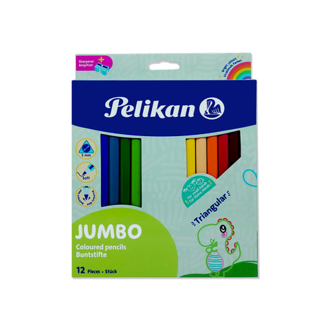 JUMBO COLOURED PENCIL LONG 12 COLOURS