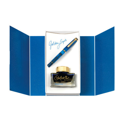 SE CLASSIC SET M200 GOLDEN LAPIS FP M + EDEL.INK IN GIFT BOX