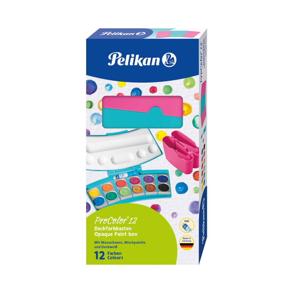 PAINTBOX PROCOLOR TURQUOISE PINK 12 COLOURS