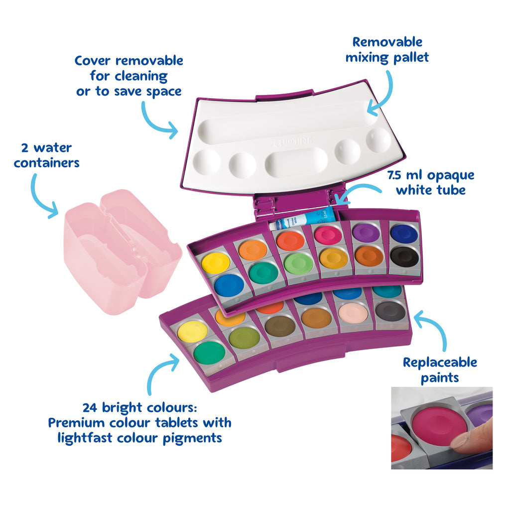 PAINTBOX PROCOLOR BERRY ROSE 24 COLOURS