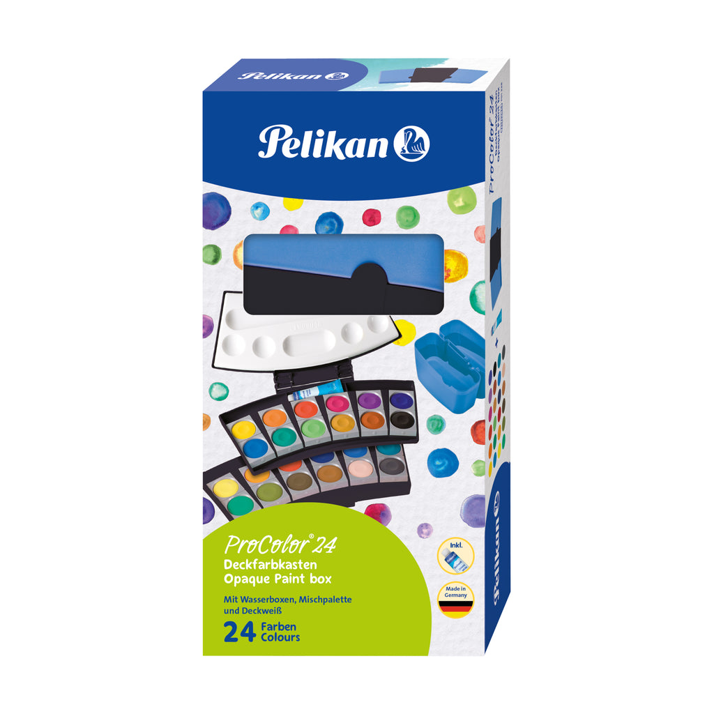 PAINTBOX PROCOLOR BLACK BLUE 24 COLOURS