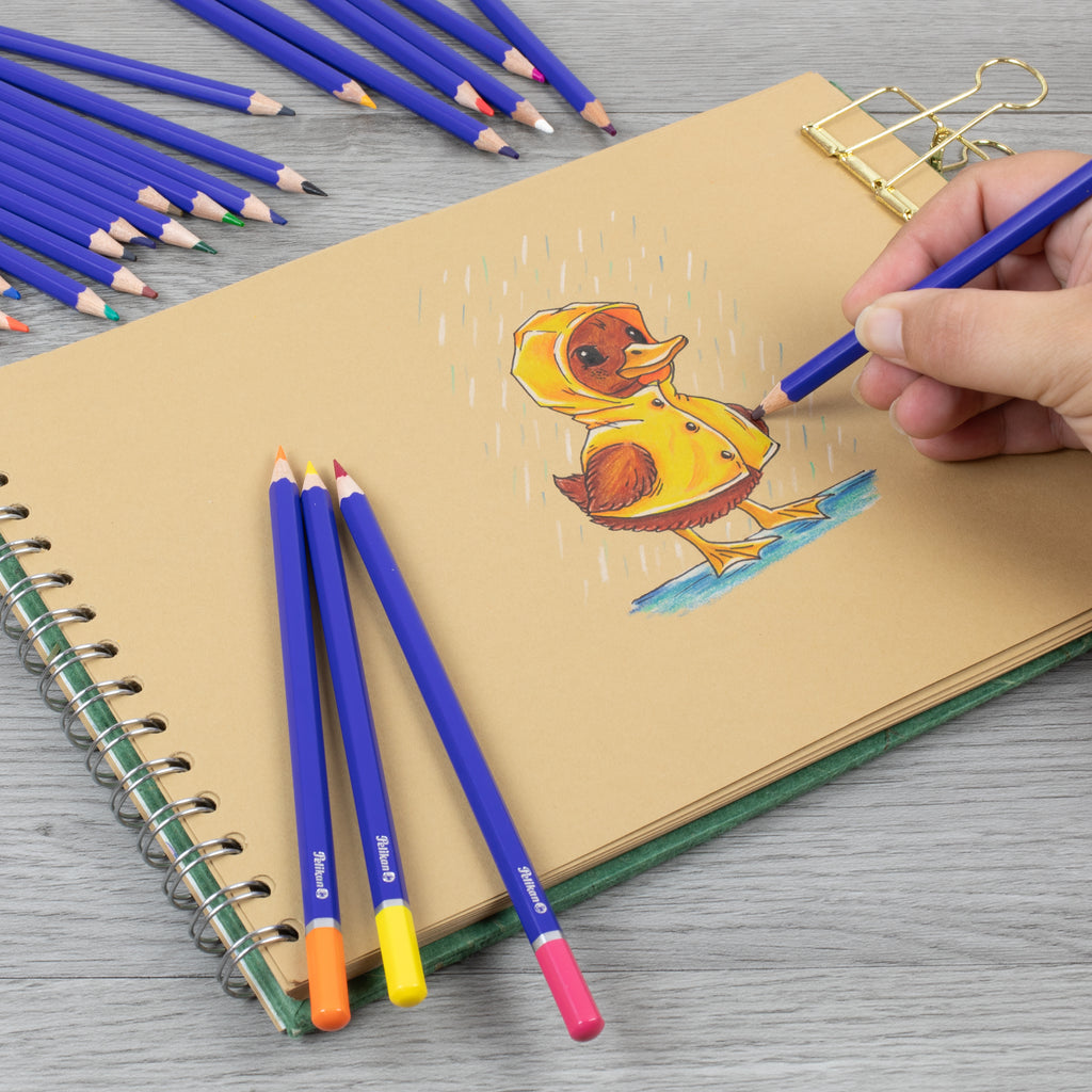 PREMIUM COLOURED PENCILS 24 COLOURS IN TIN CASE