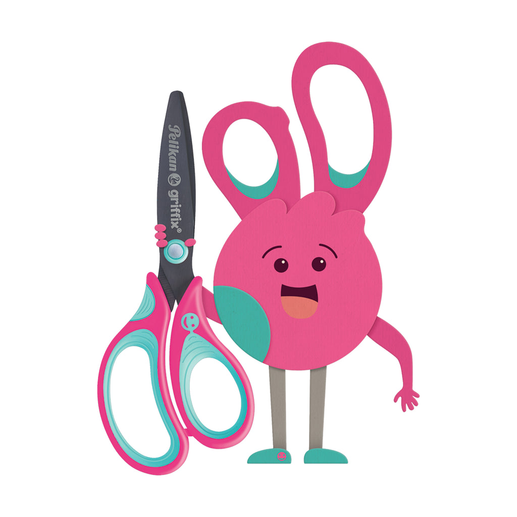 GRIFFIX SCISSORS LOVELYPINK RIGHTHAND BLISTER
