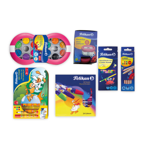 Pelikan 723122 - Caja de pintura para mini-amigos 755/8 con 8 colores + pincel, multicolor Pelikan 723122 - Caja de pintura para mini-amigos 755/8 con 8 colores + pincel, multicolor