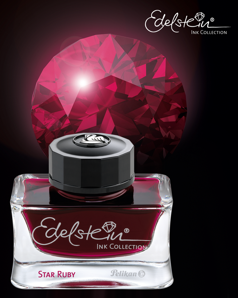 EDELSTEIN® INK BOTTLE 50ML - STAR RUBY