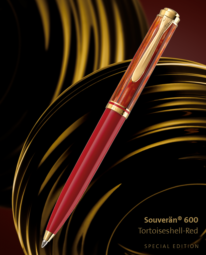 SE SOUVERÄN K600 TORTOISESHELL-RED BALL PEN