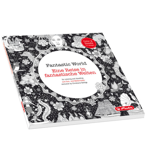 COLOURING BOOK FANTASTIC WORLD