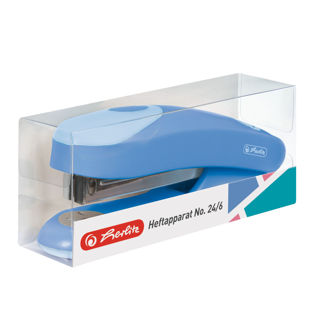 STAPLER NO.24/6 ERGONOMIC SMALL BALTIC BLUE