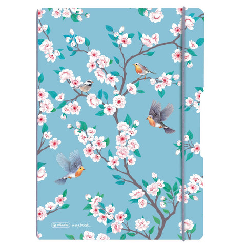 NOTEBOOK FLEX A4 2X40RUL + SQUARE LADYLIKE BIRDS