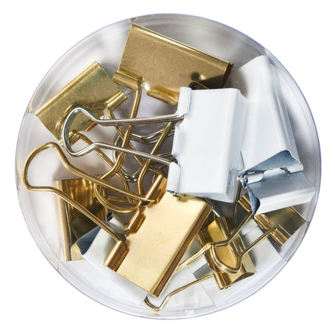 FOLD BACK CLIPS 3 SIZES ASSORTED PURE GLAM