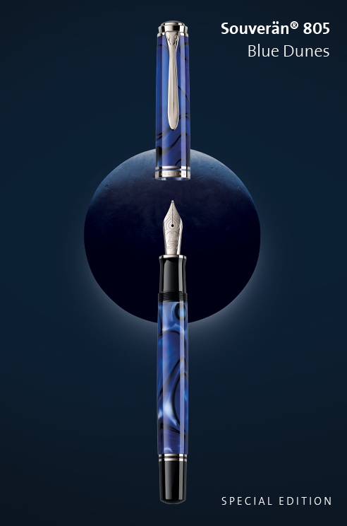 SE SOUVERÄN M805 BLUE DUNES FOUNTAIN PEN M