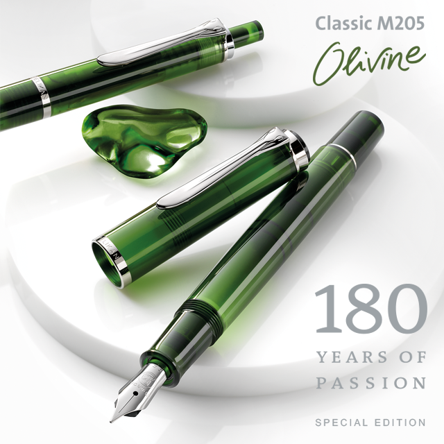 SE CLASSIC M205 OLIVINE FOUNTAIN PEN  M