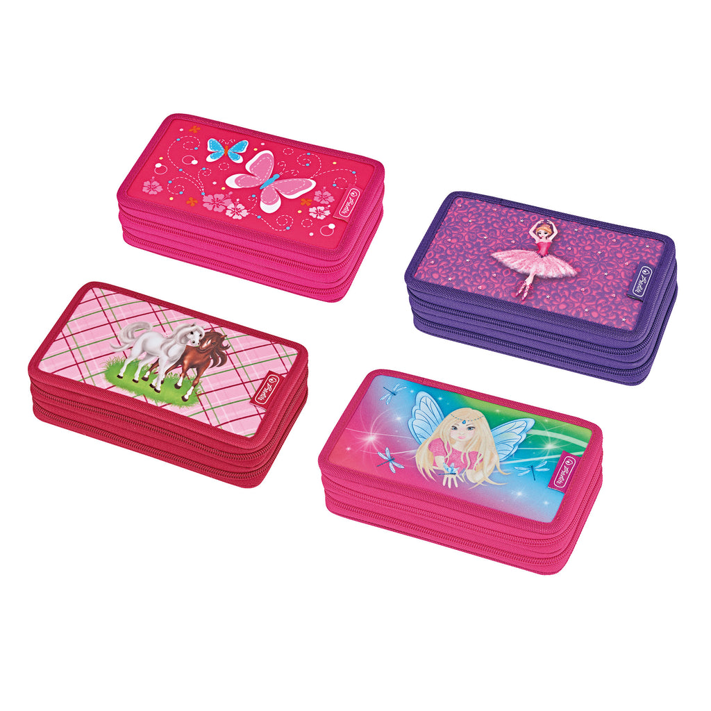 DOUBLE PENCIL CASE 23 PCS. GIRLS MIX D.A.