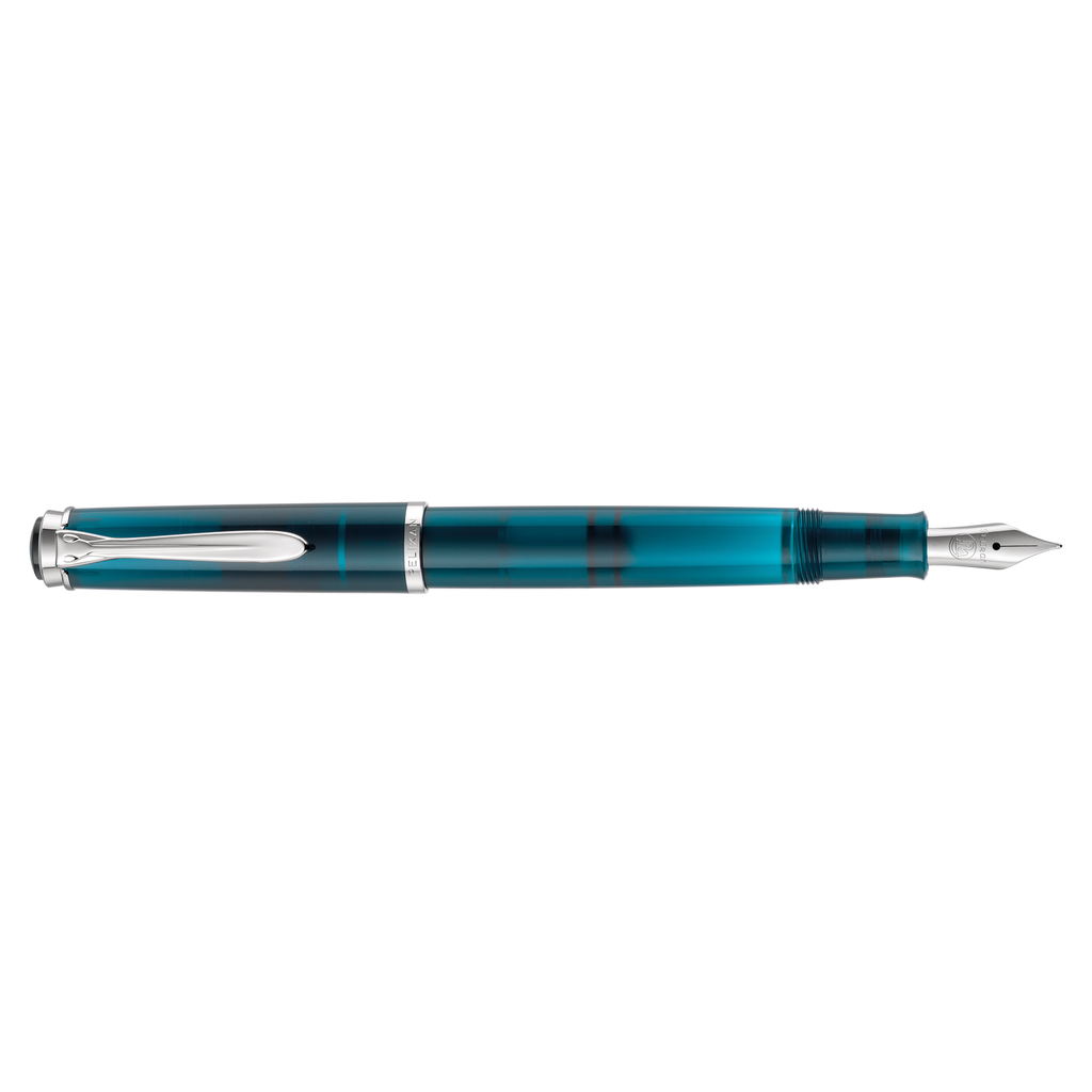SE CLASSIC SET M205 AQUAMARINE FOUNTAIN PEN M NIB WITH EDELSTEIN INK