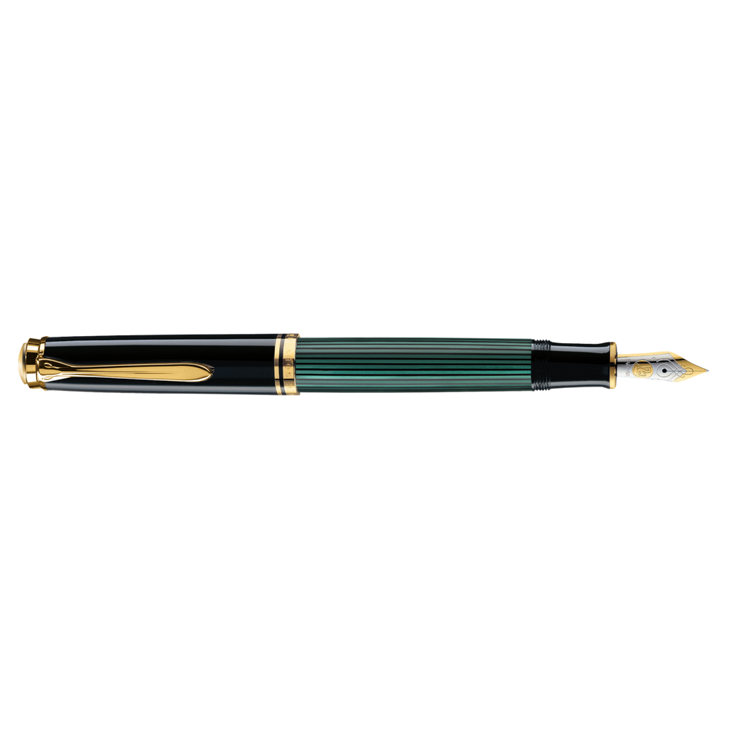 SOUVERÄN M800 BLACK/GREEN FOUNTAIN PEN F