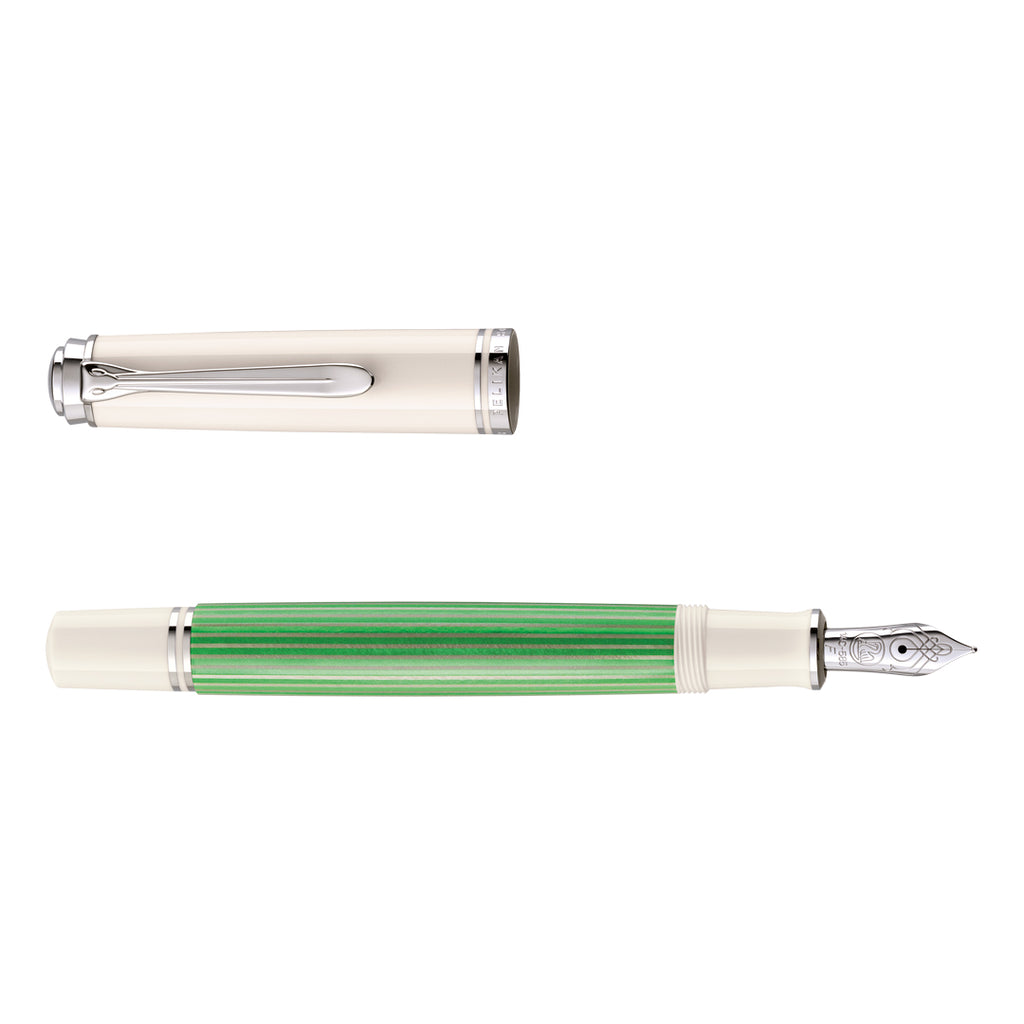 SE SOUVERÄN M605 GREEN-WHITE FOUNTAIN PEN B IN GIFT BOX