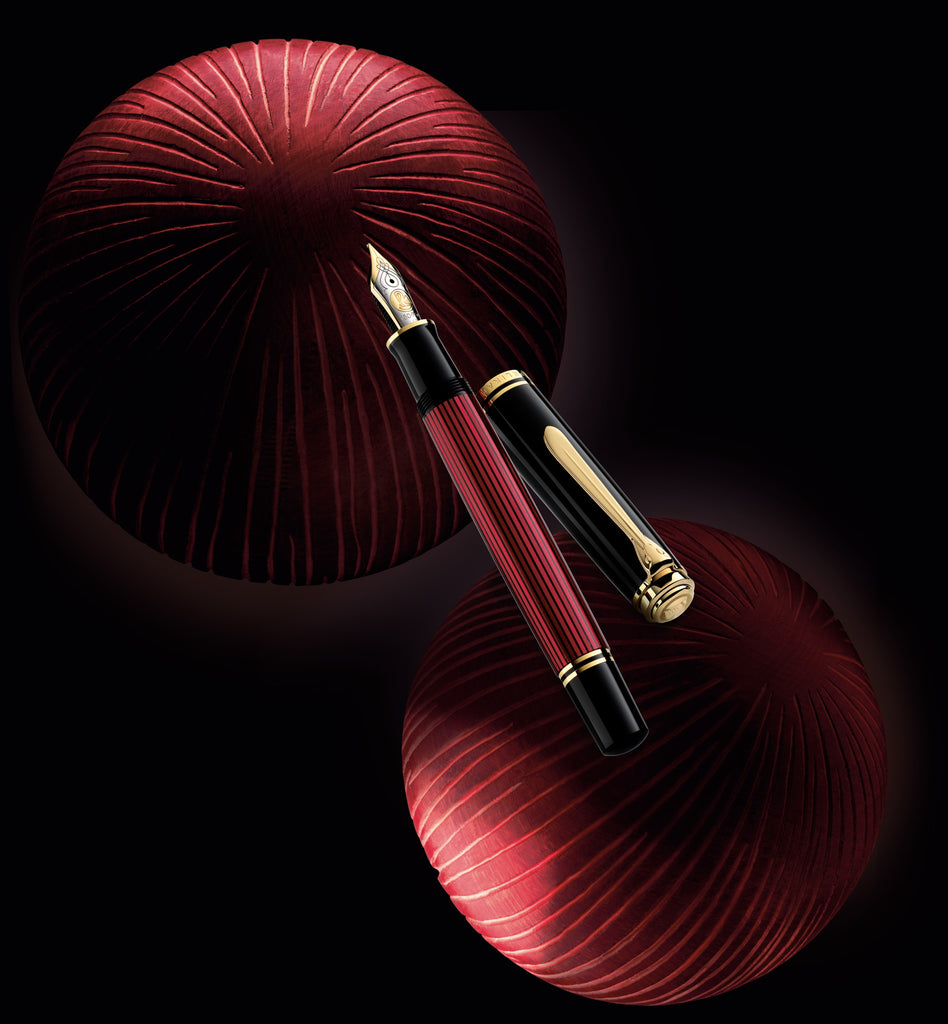 SOUVERÄN M800 BLACK-RED FOUNTAIN PEN B