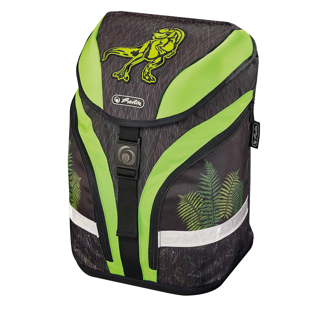 SCHOOLBAG MOTION PLUS GREEN DINO