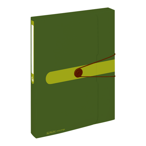 DOCUMENT BOX RECYCLING PP A4 DARK GREEN