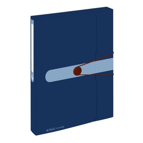 DOCUMENT BOX RECYCLING PP A4 DARK BLUE