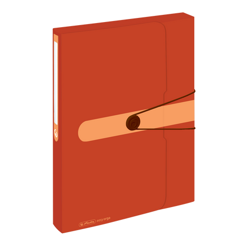 DOCUMENT BOX RECYCLING PP A4 ORANGE