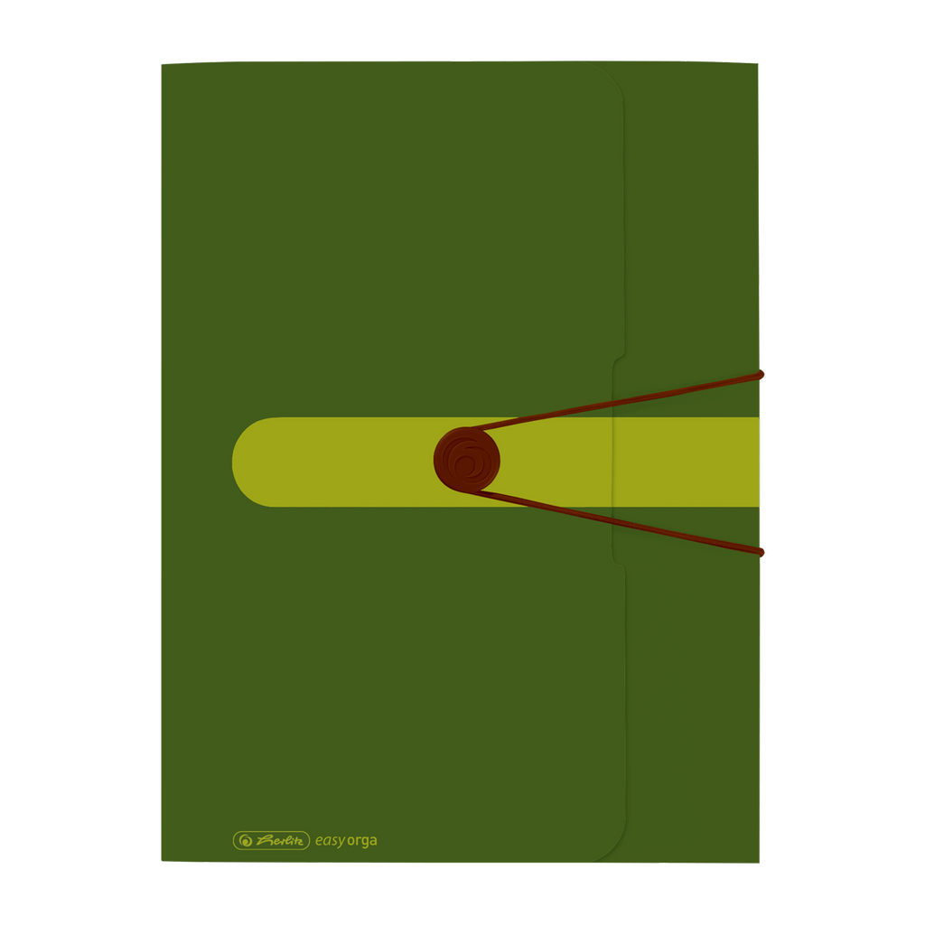 WALLET FOLDER RECYCLING PP A4 DARK GREEN