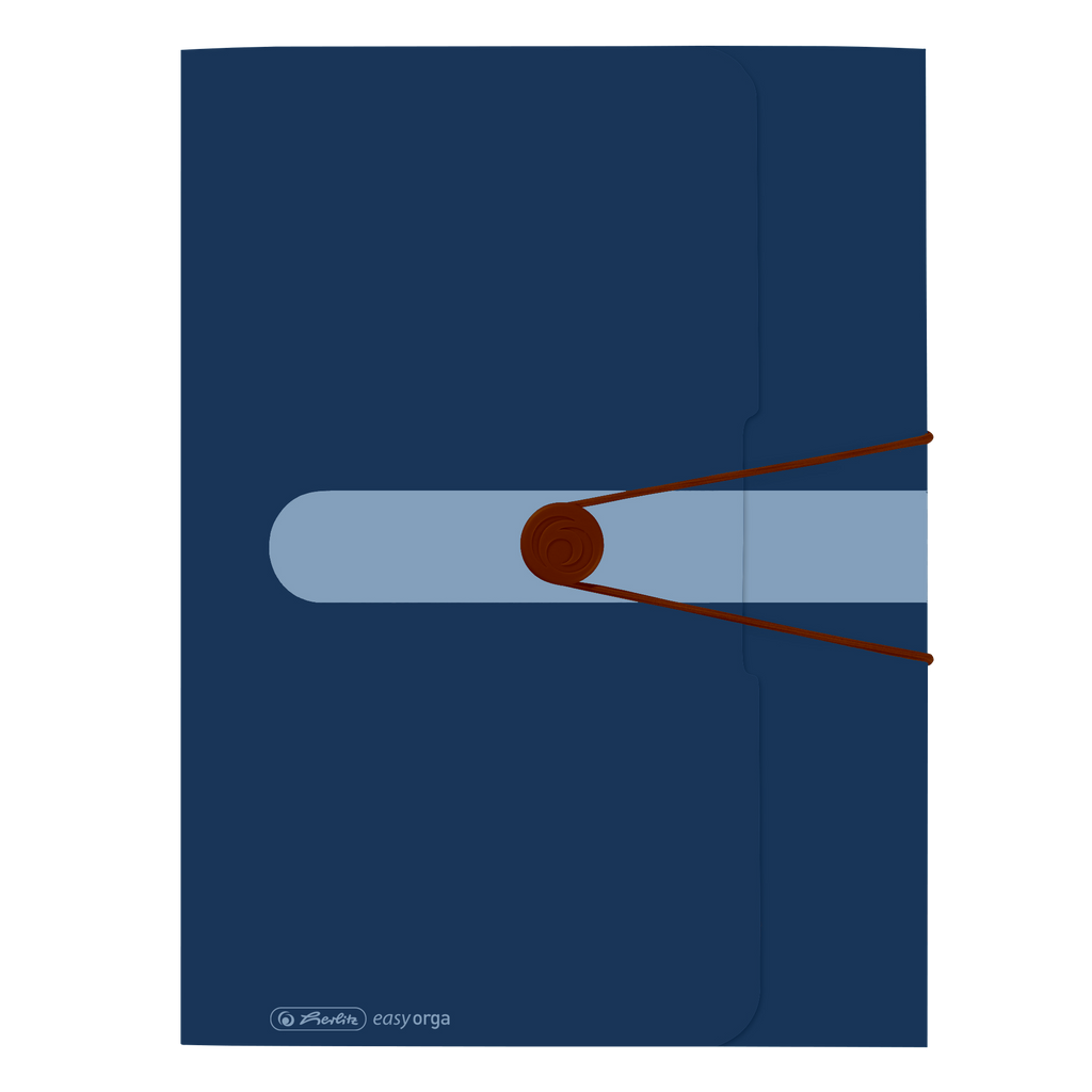 WALLET FOLDER RECYCLING PP A4 DARK BLUE