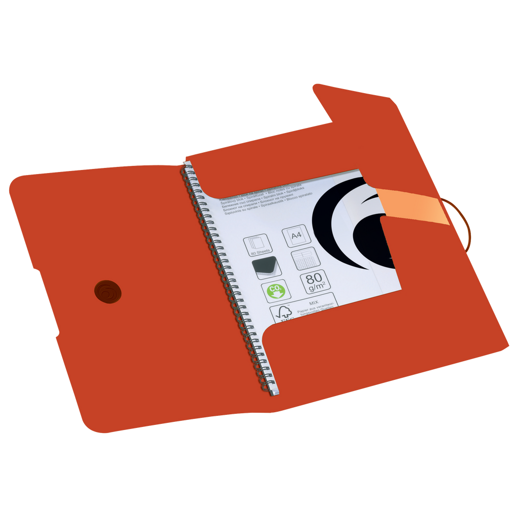 WALLET FOLDER RECYCLING PP A4 ORANGE