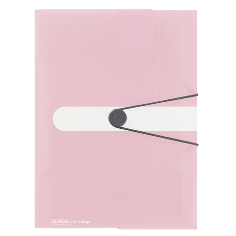 WALLET FOLDER PASTELS PP A4 ROSE TRANSP. TO GO