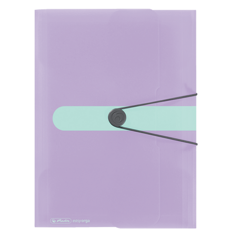 WALLET FOLDER PASTELS PP A4 LILAC TRANSP. TO GO