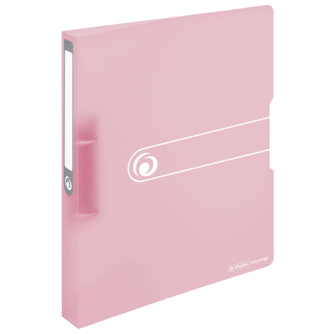 2 RING BINDER PASTELS PP A4 25MM ROSE TRANSP.TO GO