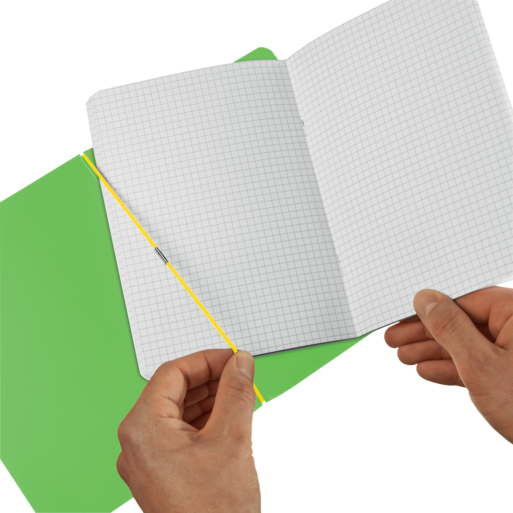 NOTEBOOK FLEX A4 2X40 RULED + SQUARED LIGHT GREEN