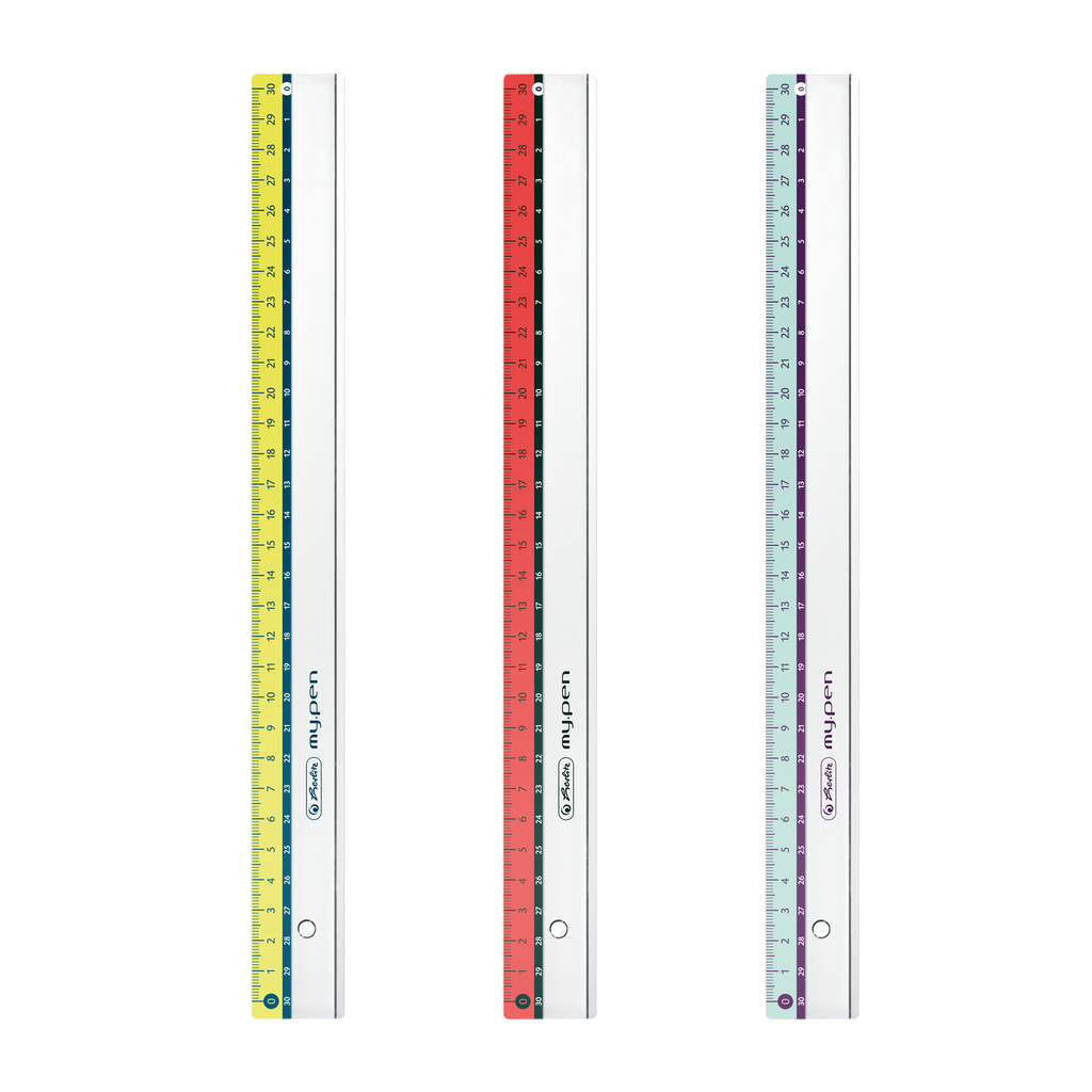 RULER MY.PEN 30CM PLASTIC